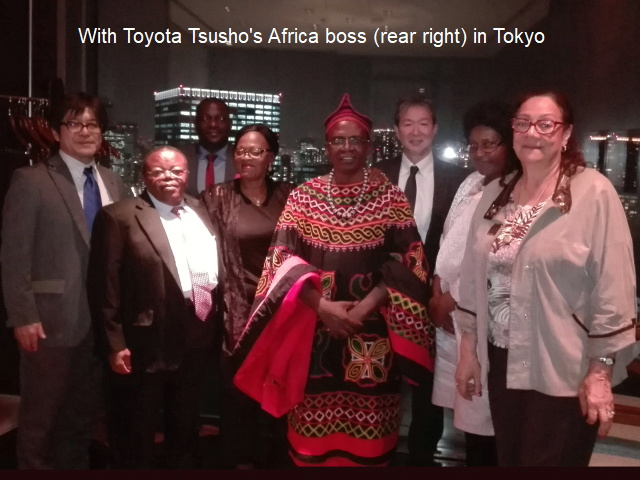 With Toyota Tsusho executive in Tokyo (Njei M.T)